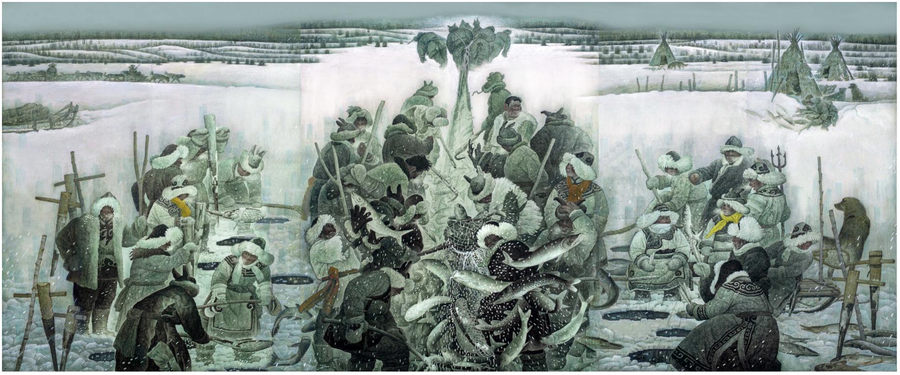 刘文华  《赫哲人冬捕》.jpg