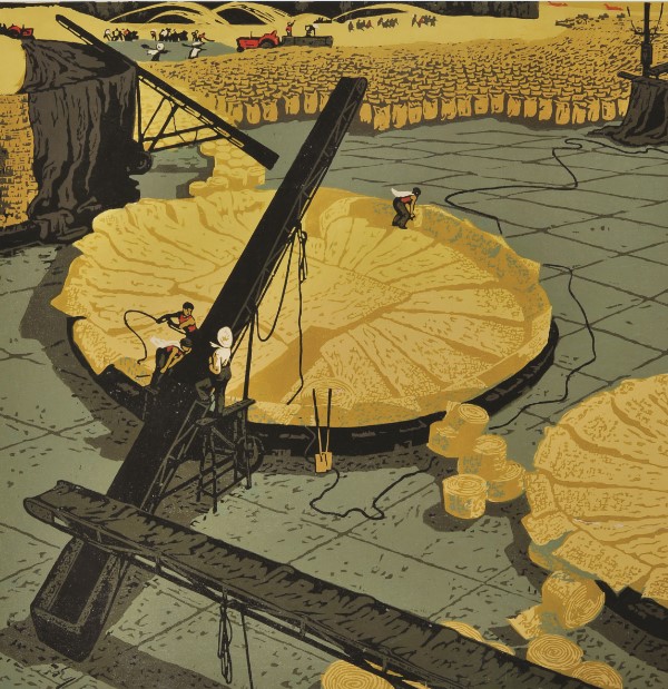 劳动现场    佚名    50.5cm×49.5cm.jpg