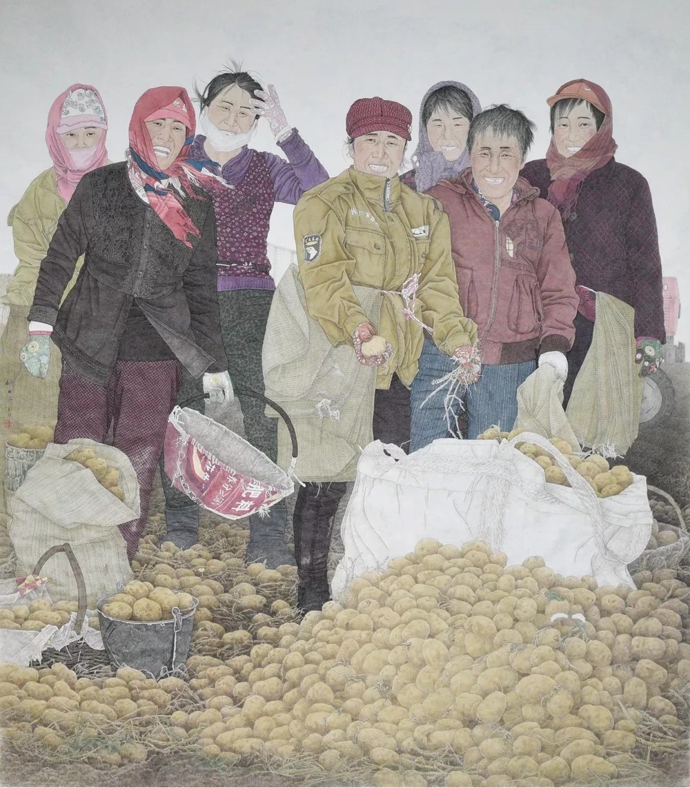 3、董新杰  《好日子》  中国画金奖.jpg