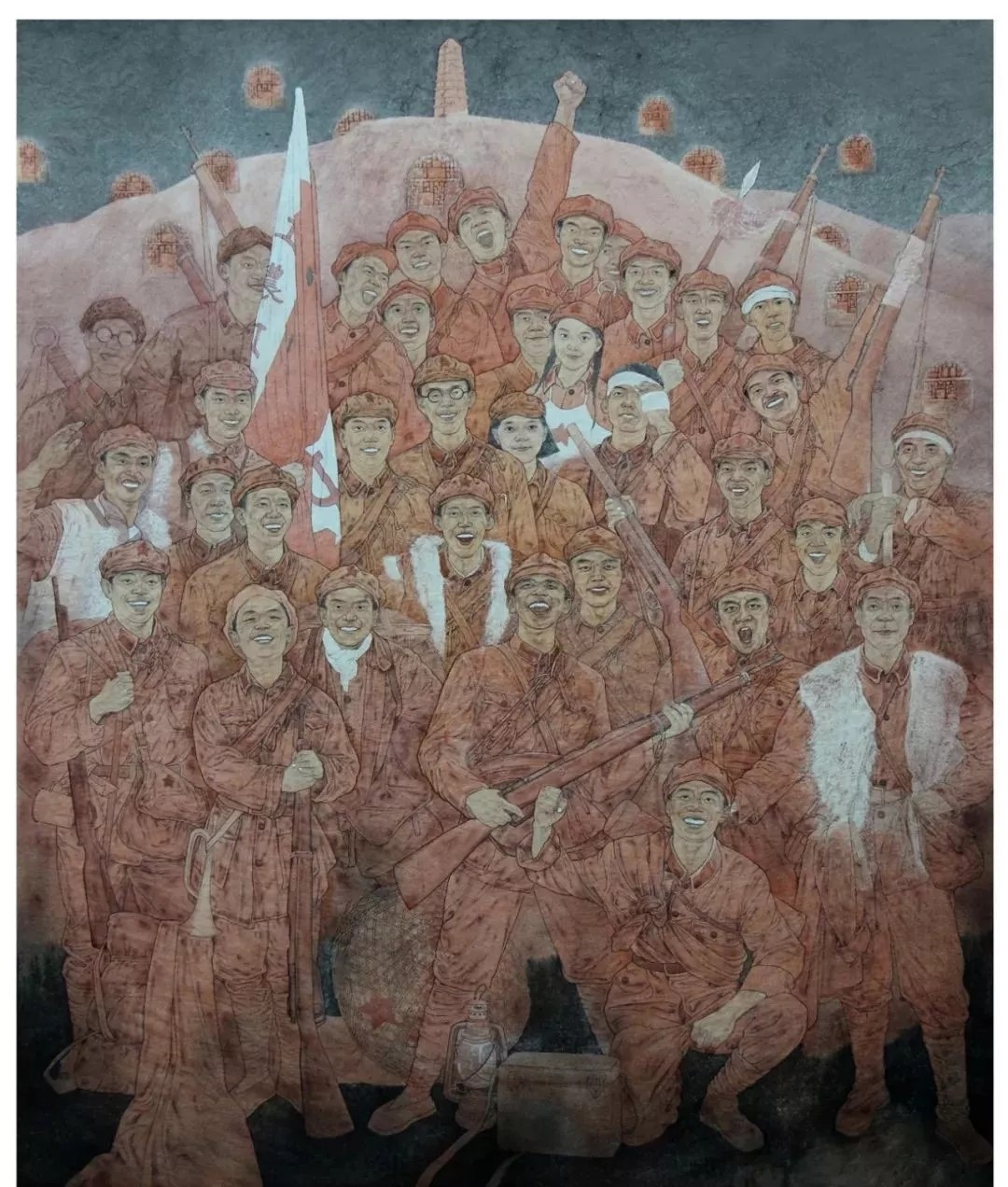 2、蒋博  《延安，你早！》  中国画金奖.jpg