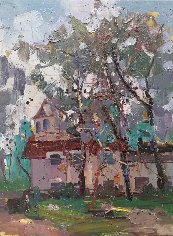 张振江  《林中屋语二》.jpg