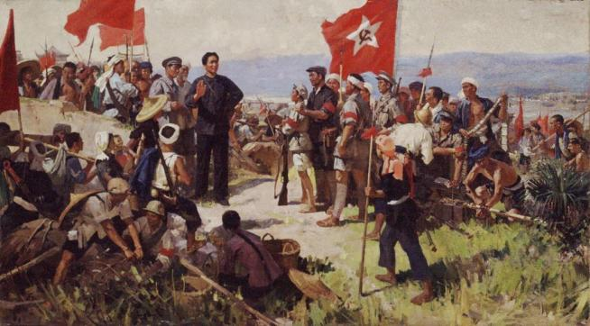 1960年 油画《文家市》（右，中国人民革命军事博物馆藏）.png