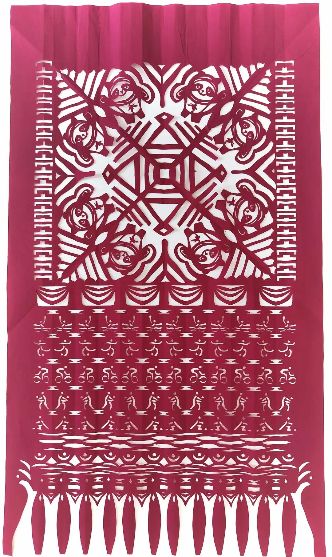 孙晶莹 剪纸 吉祥冰墩墩.jpg