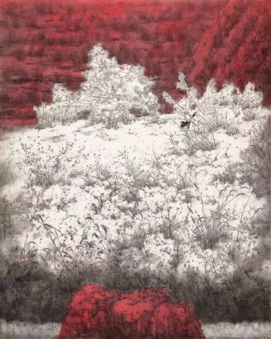 12.邵宝文 中国画 《报春图》 240X200cm.jpg