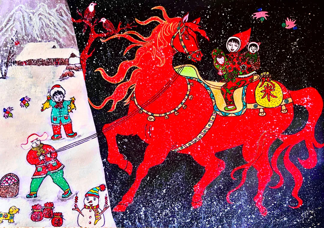 齐侠《骏马迎春》(年画).webp.png