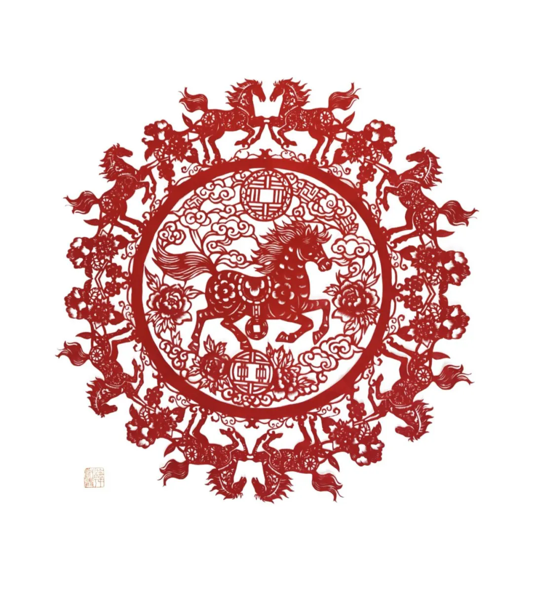 韩淑霞《骏马奔腾》(剪纸).webp.png