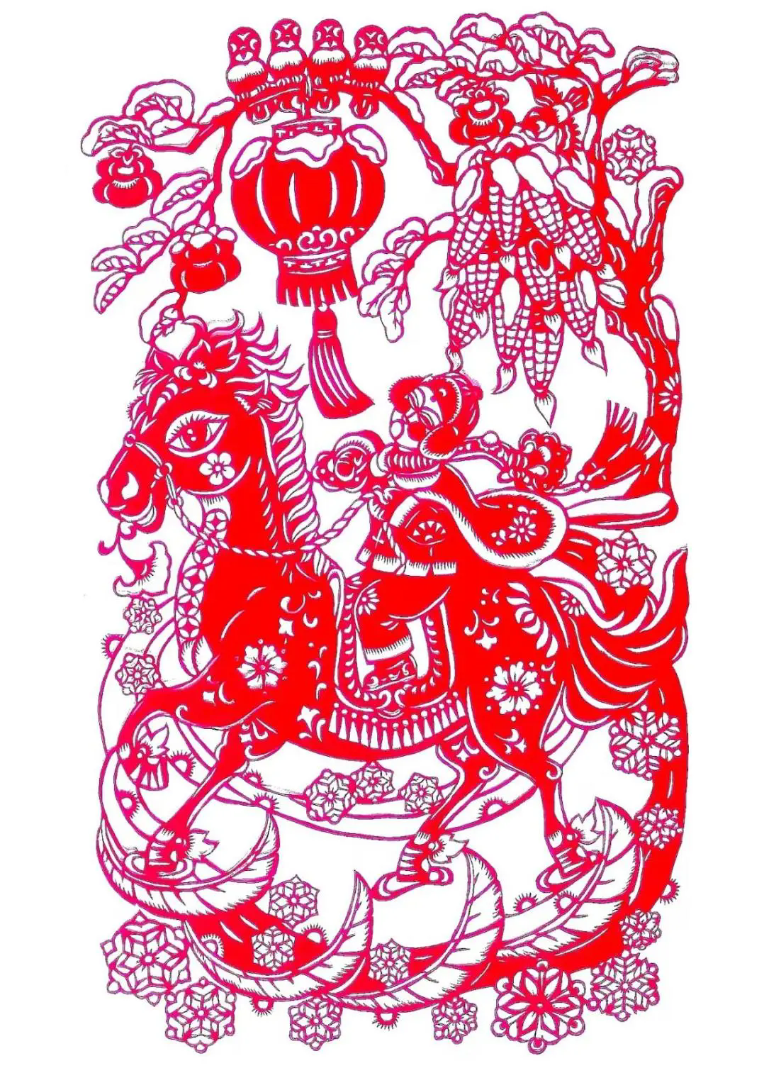 王淑芳《瑞雪马上降如意》(剪纸).webp.png